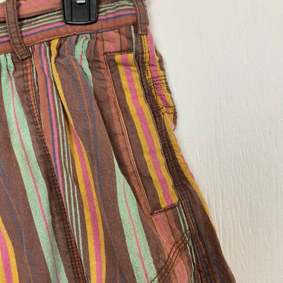 Free People Kahuna Harem Shorts Cotton Boho Striped Drawstring Pockets Size S - Picture 3 of 13